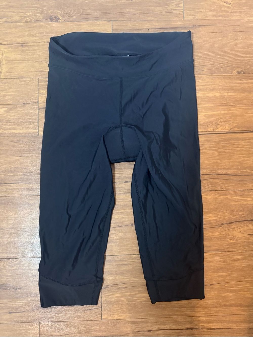Garneau Women's Cycling Knicker Capri Crop Leggings Large Black Padded
